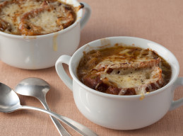 French Three Onion Soup