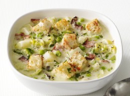 Potato-Leek Soup With Bacon