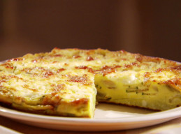 Zucchini and Goat Cheese Frittata