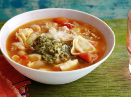 Sausage, White Bean and Tortellini Soup