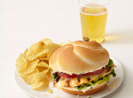 Ranch Chicken Sandwiches with Air Fryer French Fries