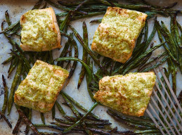 Cilantro-Crusted Arctic Char with Green Beans