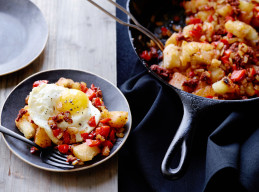 Yucca Hash Browns with Chorizo