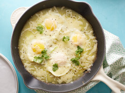 Baked Eggs with Salsa Verde