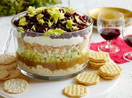 Seven-Layer Cranberry Cobb Dip 