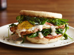 Hangover Easy Eggs Benedict Sandwich
