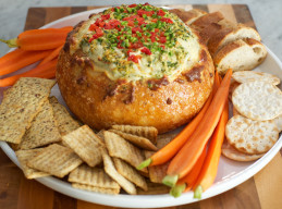 Spinach, Artichoke and Red Pepper Dip
