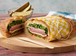 Italian Combo and Broccoli Rabe Pressed Hero