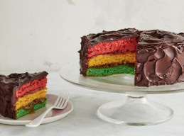 Italian Rainbow Cookie Cake