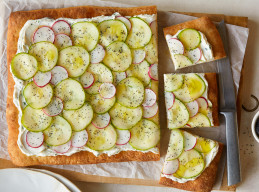 Shaved Vegetable Tart