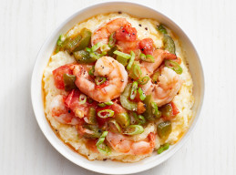 Shrimp and Pepper Jack Grits