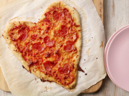 Heart-Shaped Pizza for Two 