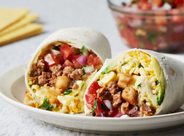 Chorizo-Potato Breakfast Burritos 