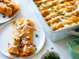 Buffalo Turkey Enchiladas