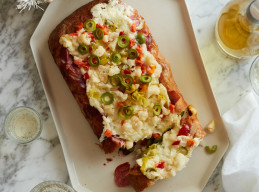 Baked Antipasto Cheese Bread