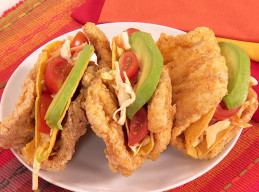 Double Crunch Fried Chicken Tacos