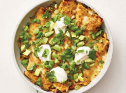 Skillet Chicken Enchiladas