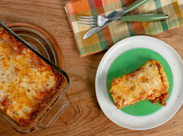 Loaf Pan Lasagna for Two 