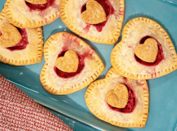 Raspberry Cream Cheese Heart Tarts