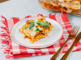 Ravioli Lasagna with Arugula