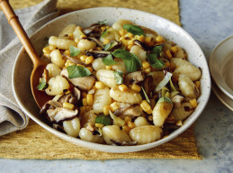 Summer Gnocchi with Sweet Corn and Mixed Mushrooms