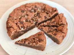 Malted-and-Salted Caramel Brownies