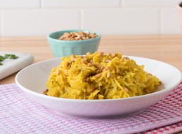 Roasted Spaghetti Squash with Curry-Shallot Butter