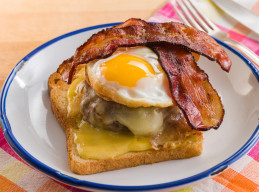 Open-Faced Brunch Burger