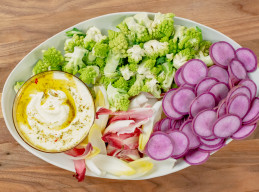 Thanksgiving Crudites with Whipped Feta Dip