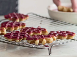 Glazed Waffle Cookies