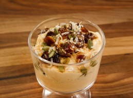 Pumpkin Yogurt with Stovetop Granola