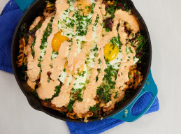 Reuben Waffle Fries and Eggs  