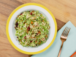Crispy Shaved Brussels Sprouts Salad