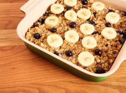 Baked Blueberry Banana Oatmeal