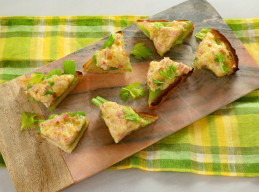 Celery, Ham and Cheese Toasts