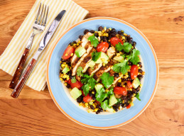 Chili-Lime Chicken with Corn and Black Beans 