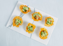 Cheese Scoops with Guacamole