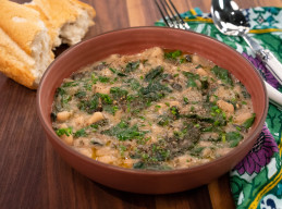 Instant Pot Creamy Beans and Greens  