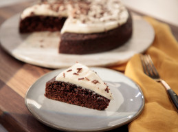 Chocolate Stout Cake with Irish Cream Frosting