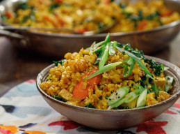 Turmeric-Kale Fried Rice