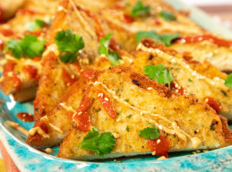Sriracha Shrimp Toast 
