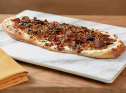 Tarte Flambee with Goat Cheese