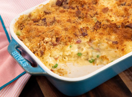 Bacon and Pea Mac 'n' Cheese 