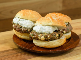 Grilled Lamb and Feta Burgers