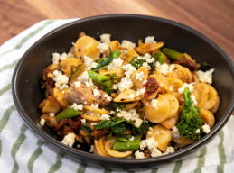 Orecchiette with Italian Sausage, Broccoli Rabe and Gorgonzola 