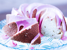 Toasted Almond Bundt Cake with Blood Orange Glaze 