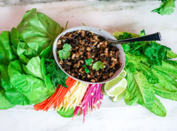 Crispy Miso Mushroom Lettuce Wraps