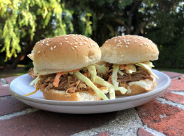 Slow-Cooker BBQ Pulled Pork Sliders with Slaw