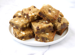 Toasted Almond Espresso Blondies