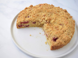 Raspberry Yogurt Breakfast Cake